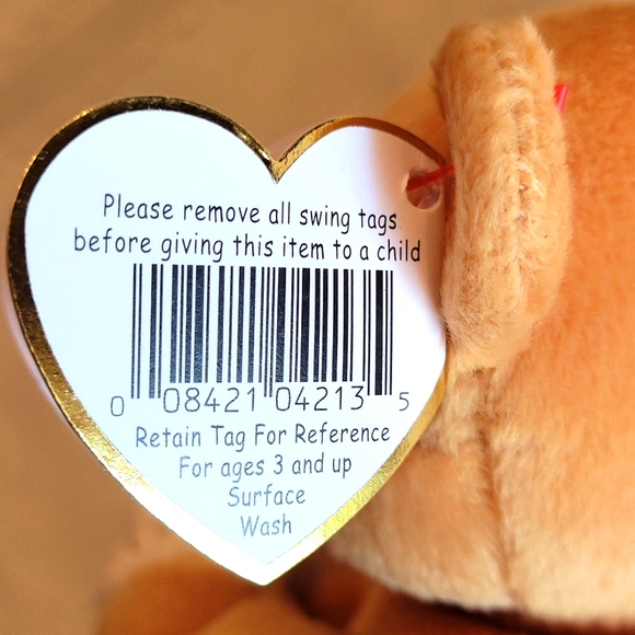 Hope Beanie Baby Praying Bear Retired with Tag Errors NWT - Picture 6 of 8
